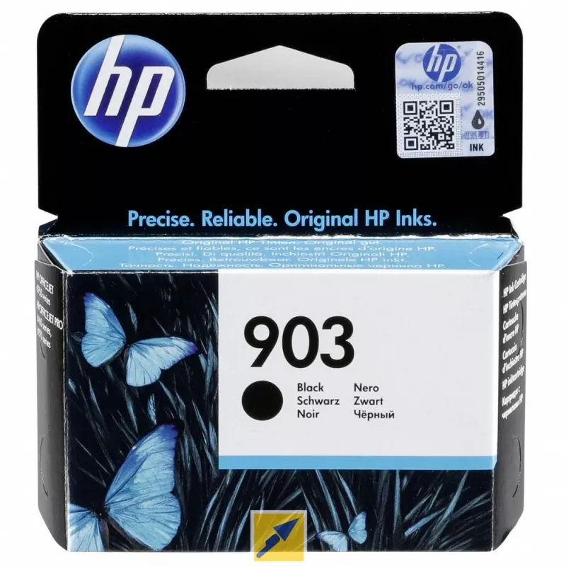 HP 903 Black Original Ink Cartridge, Black, 1 pc(s), 300 pages
