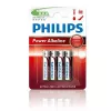 Philips Power Alkaline AAA Batteries, 4 Pack