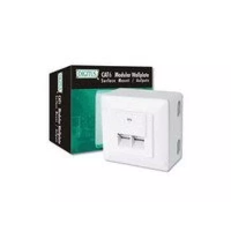 Digitus CAT 6, Class E, wall outlet, shielded, surface mount