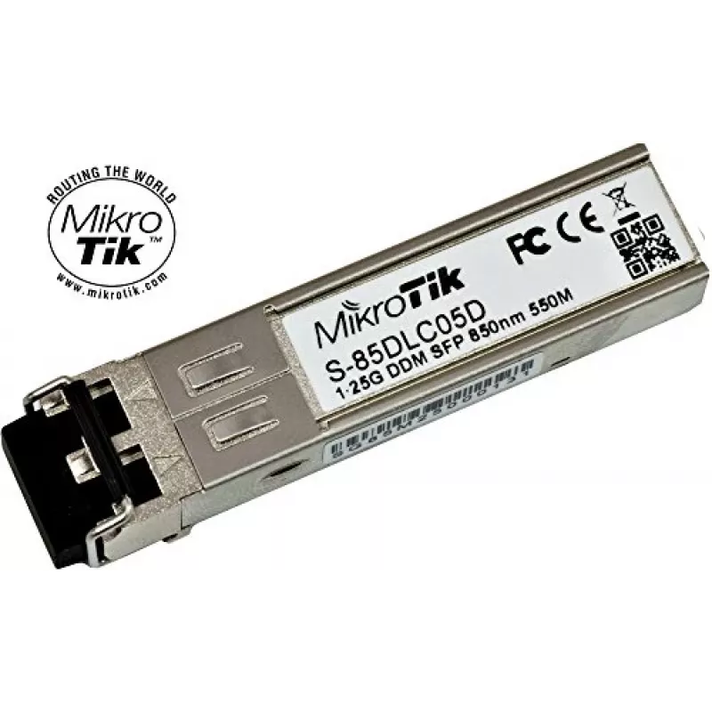 Mikrotik S-85DLC05D Network Transceiver Module 1250 Mbit/s SFP 850 Nm (S-85DLC05D)