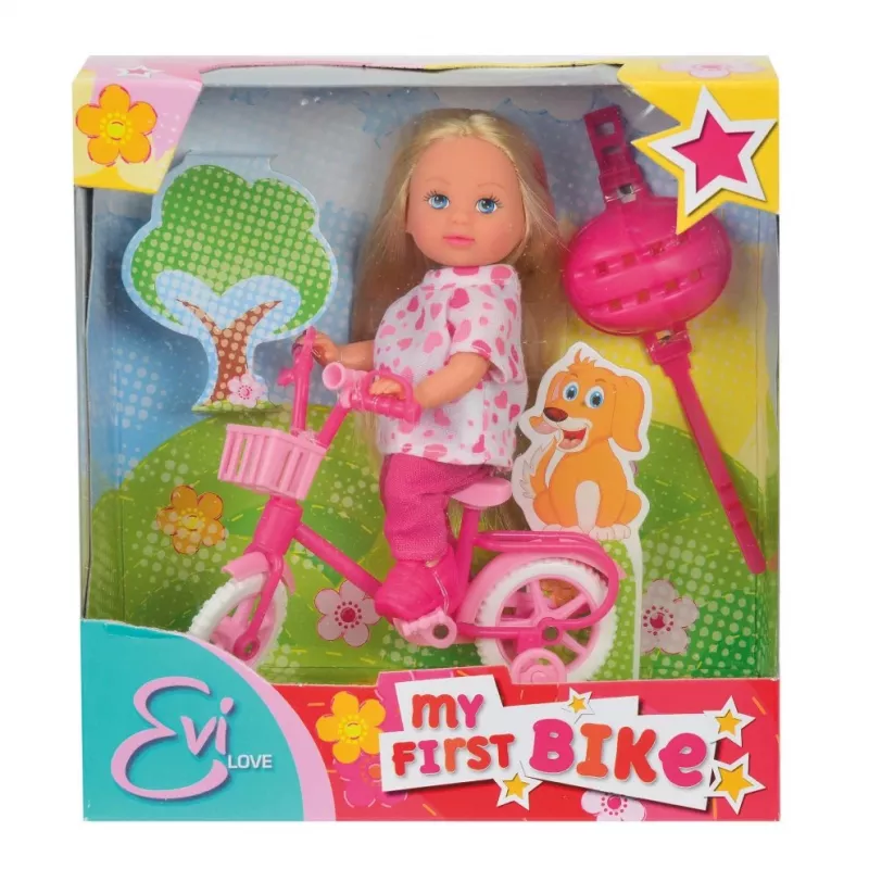 Simba Evi Love Doll on Mountain Bike, 105731715