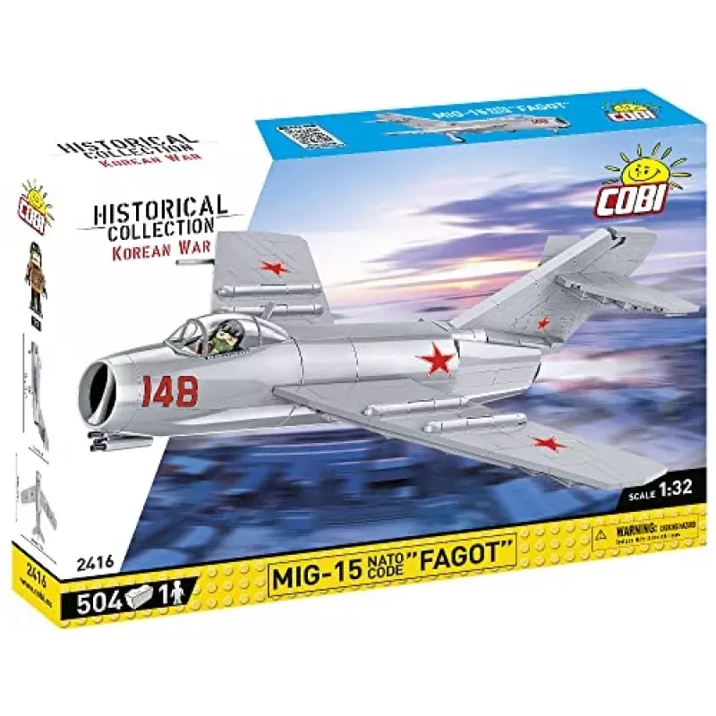 COBI Historical Collection Korean War MIG-15 NATO Code Fagot Soviet Jet