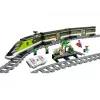 LEGO 60337 City Express Passenger Train Set Remote Controlled Toy Gifts for Kids Boys & Girls with Working Headlights 2 Coaches and 24 Track Piece