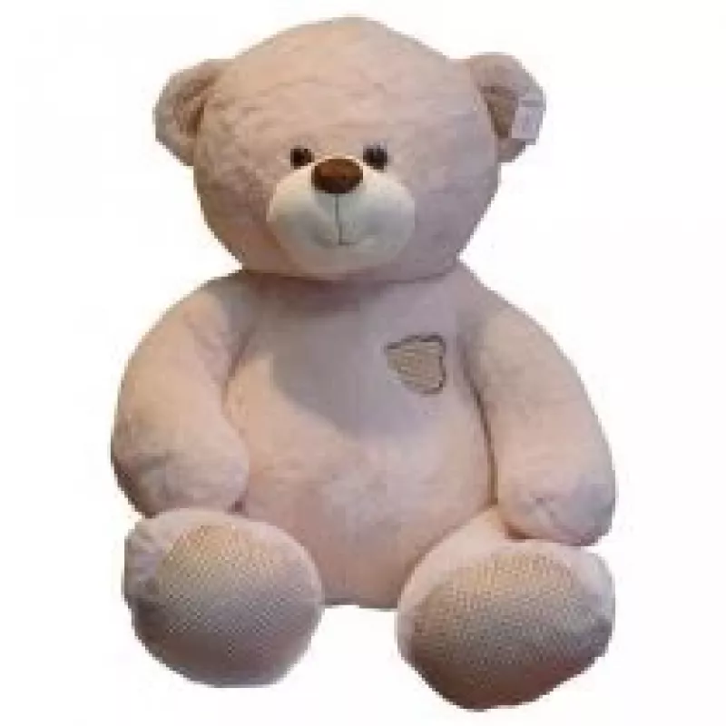 Plush bear TULILO Oktawian 75 cm Creamy – soft toy, 75 cm height, cream color