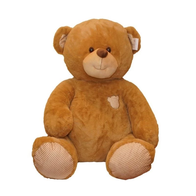 Plush bear TULILO Oktawian 75 cm Brown soft toy, 75 cm height