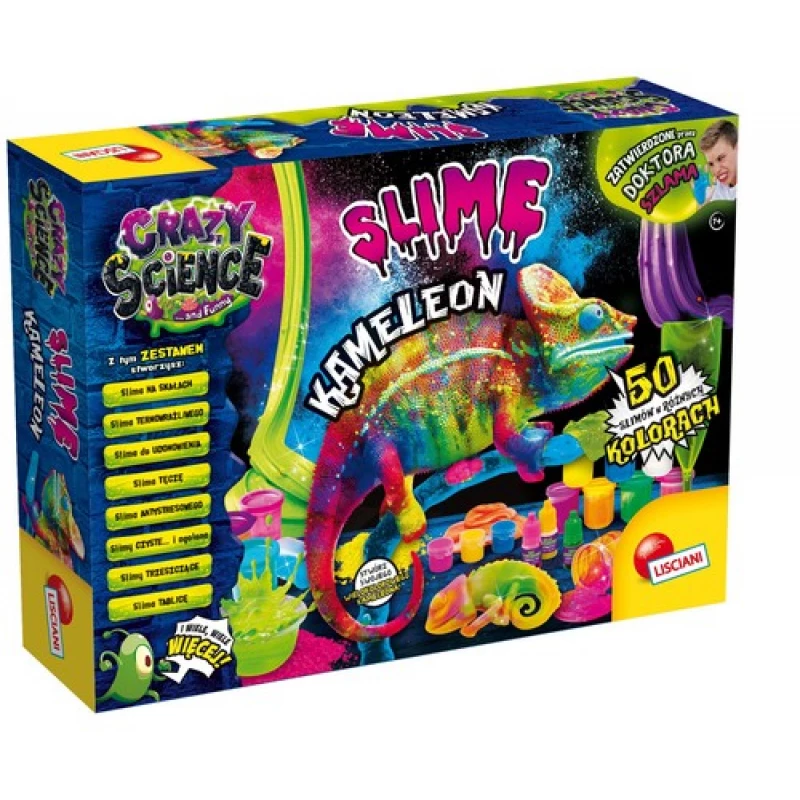 Liscianigiochi Science Kit Crazy Science Slime Chameleon 304-PL89246 – educational slime experiment set