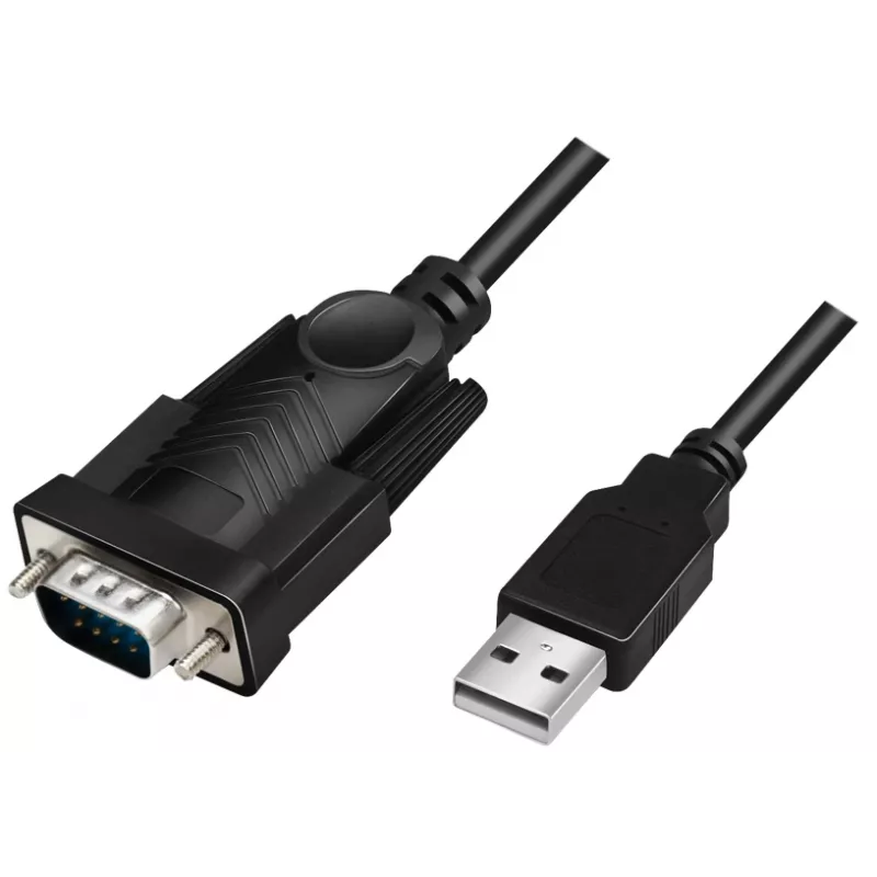 LogiLink AU0048A Serial Cable Black 1.5 m USB A DB-9