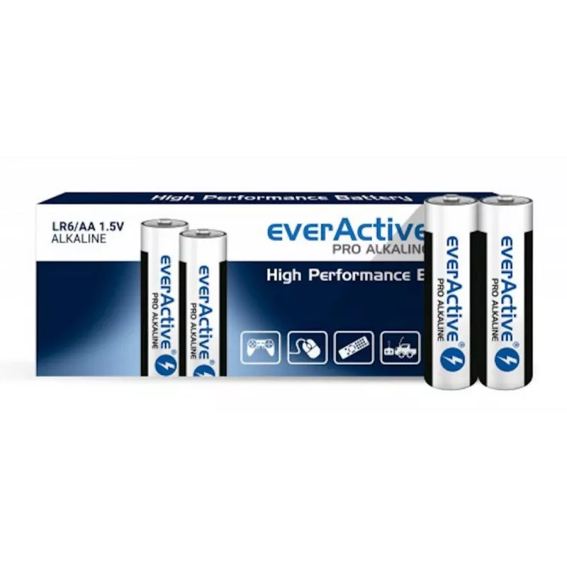 Single-use AA alkaline batteries everActive LR610PAKPA, 1.5 V, 3000 mAh, pack of 10