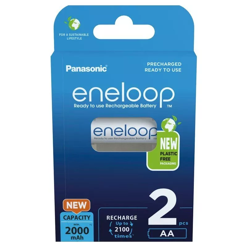 Rechargeable batteries PANASONIC ENELOOP AA 2000 mAh 2 pc(s) (BK-3MCDE/2CP)