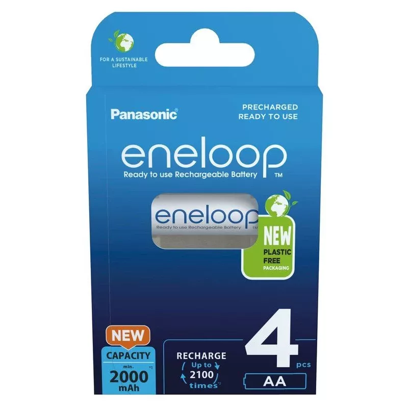 Rechargeable batteries PANASONIC ENELOOP AA 2000 mAh 4 pc(s) (BK-3MCDE/4CP)