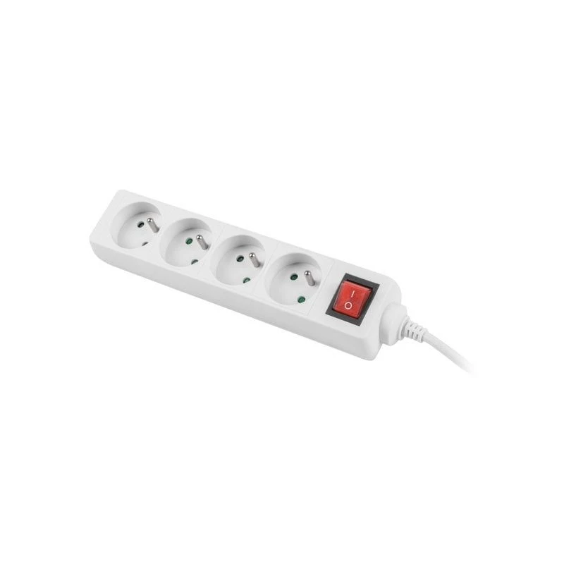 Power Extension Lanberg PS1-04E-0150-W 1.5m 4 AC Outlets Indoor White