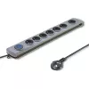 Surge Protector Qoltec 50167 Grey 8 AC Outlets 230V 1.8m