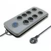 Surge protector Quick Switch 8 sockets 2,5m gray
