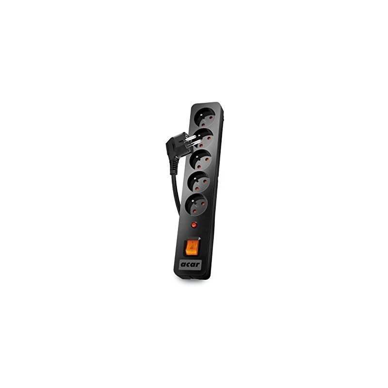 Acar X5/1,5 power strip 5 outlets with surge protector 1,5 M Acar X5-Black