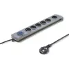 Surge Protector Qoltec 50165 Grey 6 AC outlets 230 V 1.8 m