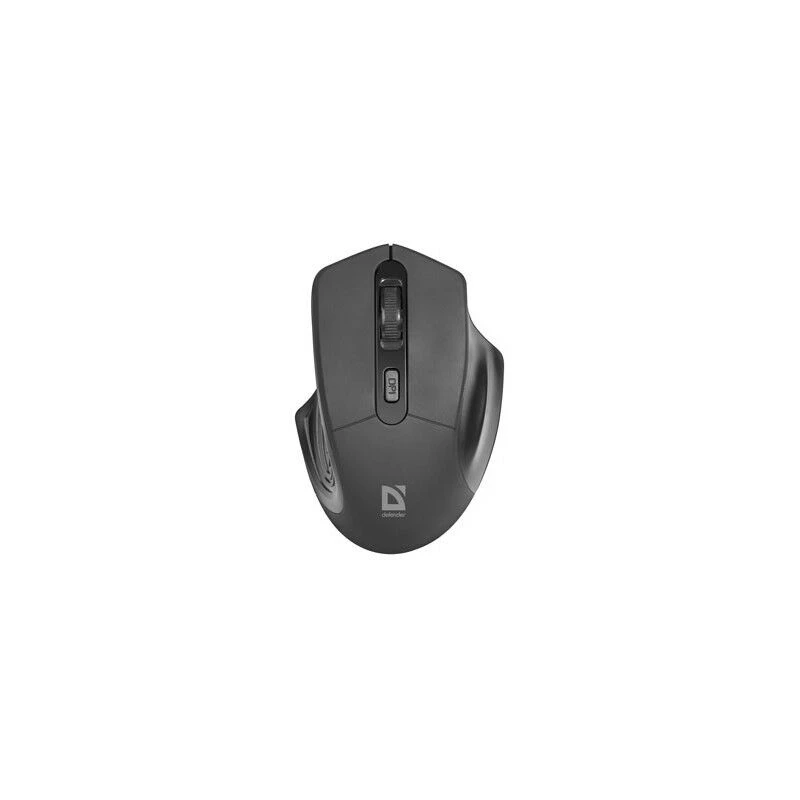 Wireless optical mouse DEFENDER Datum MB-345 RF, ambidextrous/right-hand, 1600 DPI, 3 buttons, USB RF receiver, black