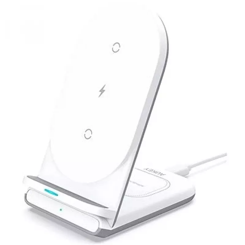 AUKEY LC-A2-WT Charger Indoor USB Fast Wireless Charging White