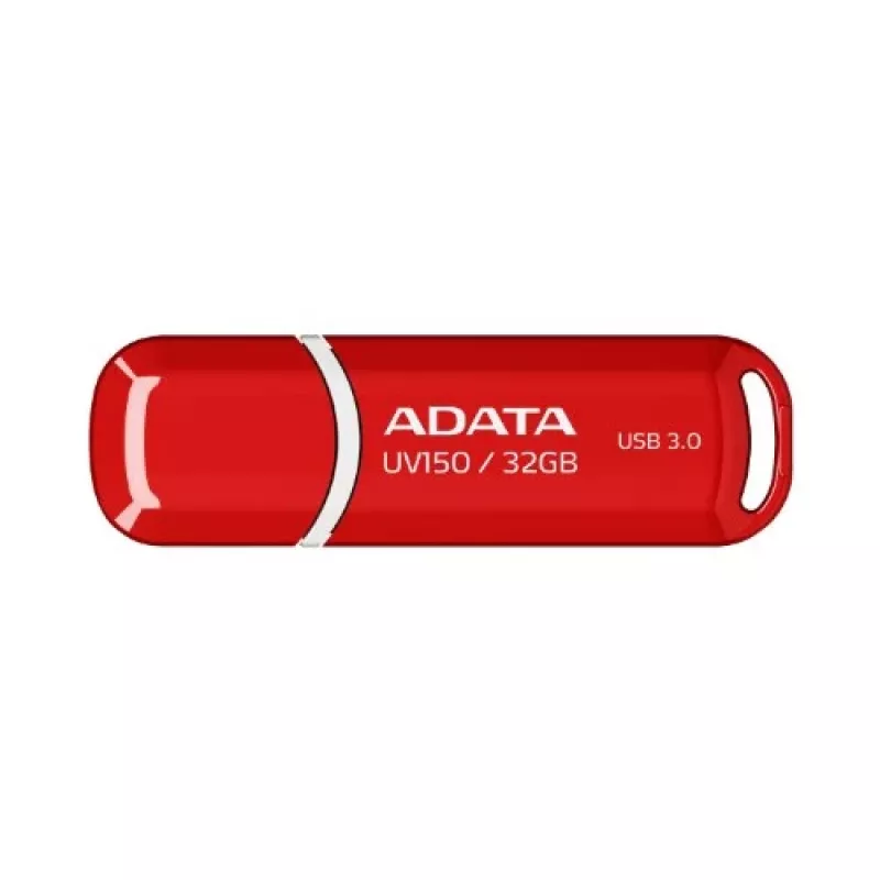 USB flash drive ADATA DashDrive UV150 32GB, USB Type-A 3.2 Gen 1, red, cap design