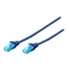 Digitus 0.25m Cat5e U/UTP Networking Cable Blue U/UTP (UTP)