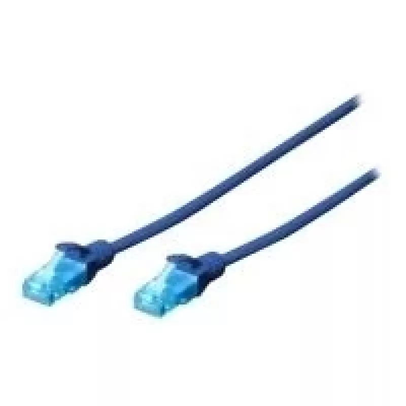 Digitus 0.25m Cat5e U/UTP Networking Cable Blue U/UTP (UTP)