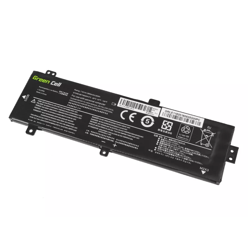 Battery Green Cell LE118 for Lenovo Ideapad 310-15 (7.6V, 3500mAh, 4-cell, LiPo, black)