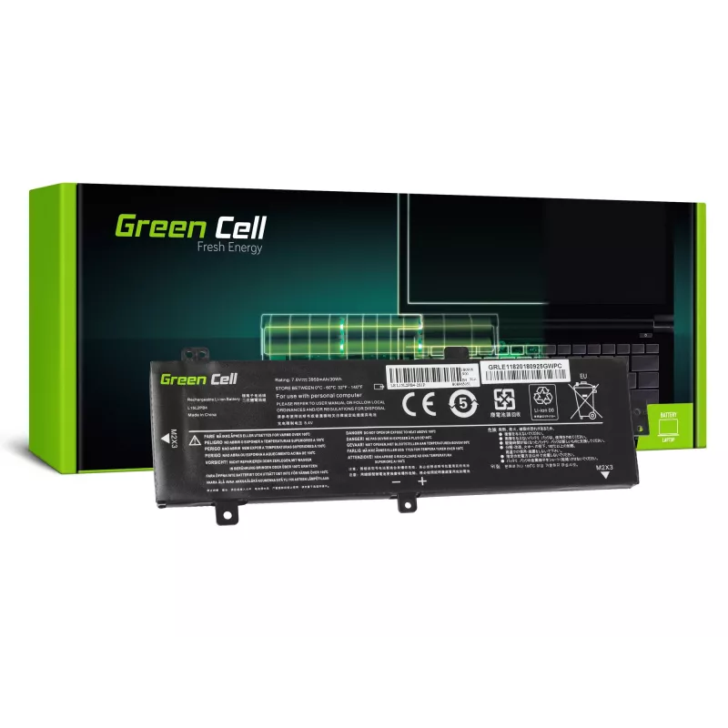 Battery Green Cell LE118 for Lenovo Ideapad 310-15 (7.6V, 3500mAh, 4-cell, LiPo, black)