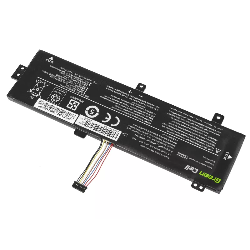 Battery Green Cell LE118 for Lenovo Ideapad 310-15 (7.6V, 3500mAh, 4-cell, LiPo, black)