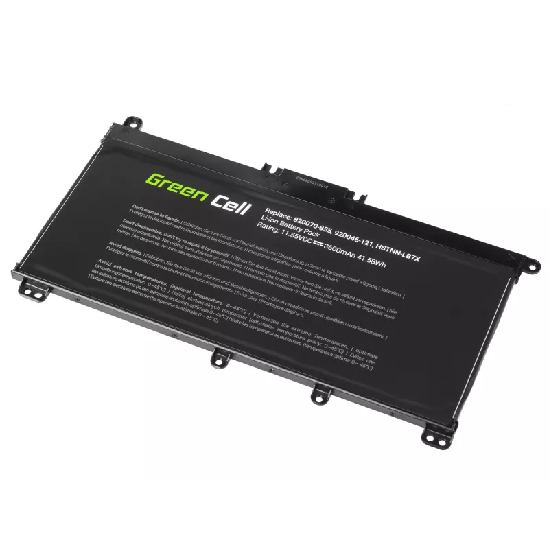 Battery Green Cell HP145 for HP Pavilion (LiPo 3600 mAh, 11.55 V, black)