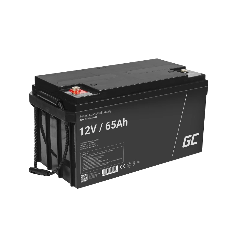 Battery Green Cell AGM28 industrial rechargeable Sealed Lead Acid (VRLA) 12 V 65000 mAh, 1 pc, 20 kg