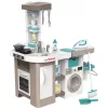 Smoby 311050 toy kitchen with laundry area and accessories