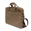 Laptop bag GUESS GUCB15P4TW 16 inch brown Saffiano with 4G triangle logo