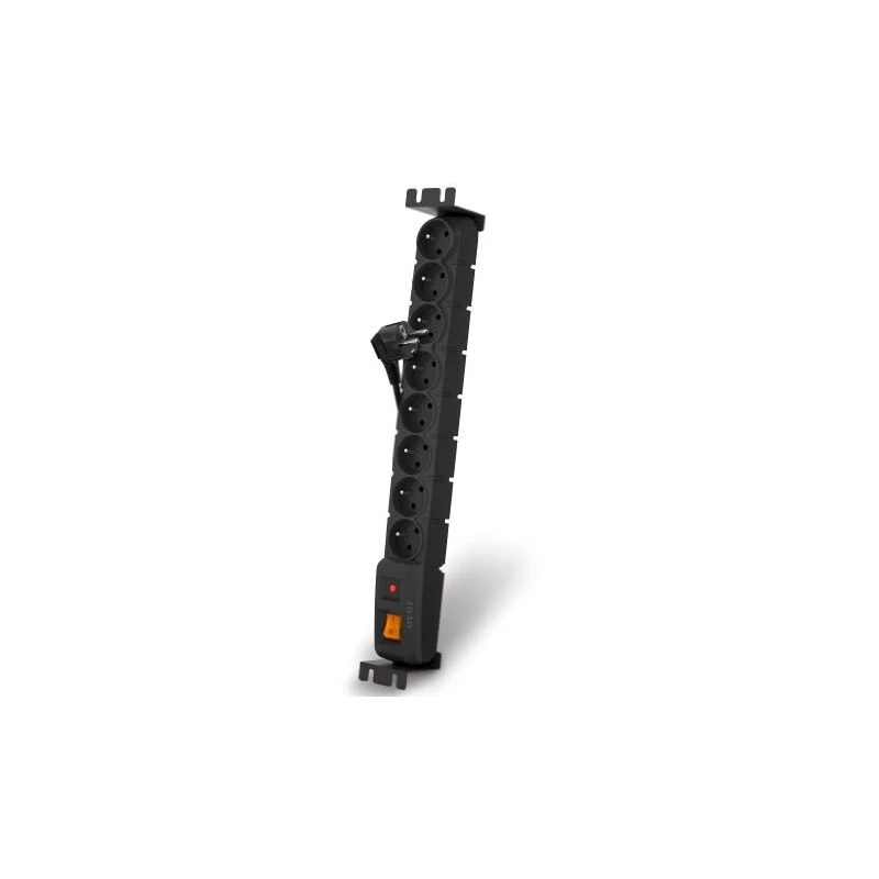 HSK Data ACAR S8 FA 19-inch Rack Surge Protector, 8x 230V, 3m, Black