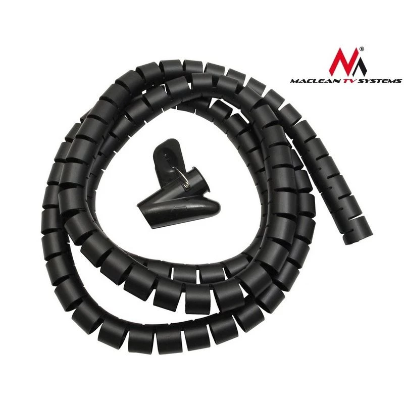 Cable organiser sleeve MACLEAN 2 m × 25 mm, elastic polypropylene, wire protection
