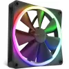 Case fan NZXT F140 RGB 14 cm Black, 500–1800 RPM, Fluid Dynamic Bearing, 4-pin, 18 LEDs