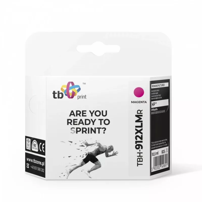 Ink. Cartridge TB Kompat. S HP OfficeJet Pro 8025 912XL, MA Reman.