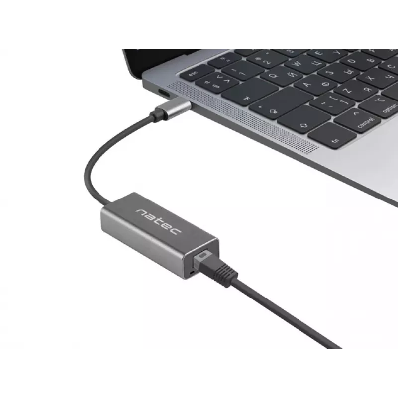 NATEC Cricket USB 3.2 Gen 1 Type-C Grey Ethernet Hub 1000 Mbit/s