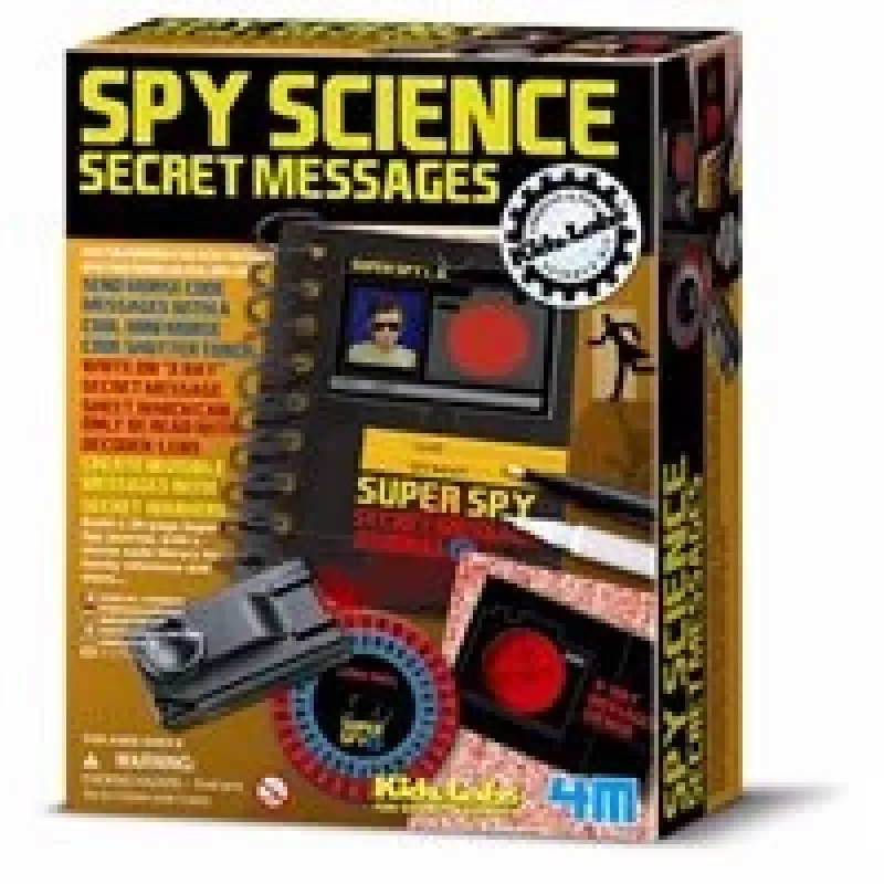4m Spy Science Secret Messages kit 3295 — kids 8+ secret message experiments set