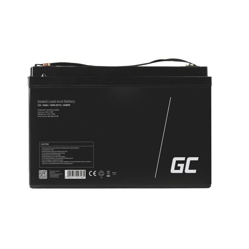 AGM29 - Sealed Lead Acid (VRLA) - 12 V - 1 Pc(s) - Black - 90 Ah - 5 Year(s)