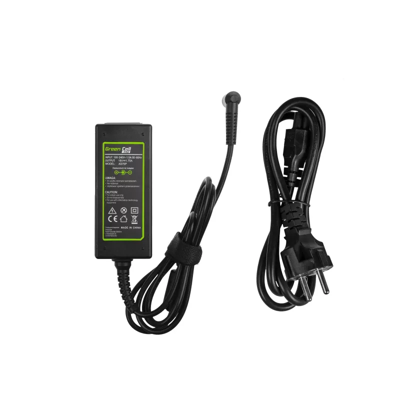 Power adapter Green Cell AD70P for ASUS laptops, 33W, 19V 1.75A, indoor, black