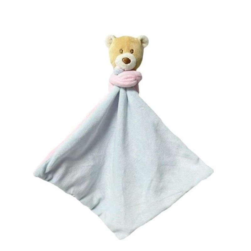 Soft toy TULILO Teddy bear Milus 25 cm — plush baby toy, pink and blue