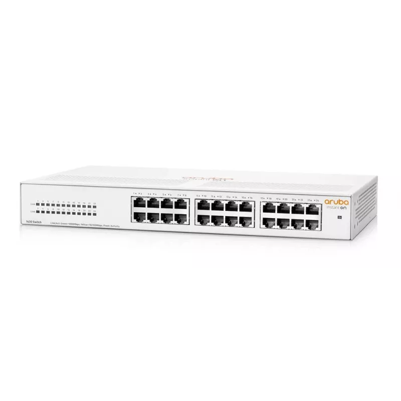 HPE Aruba Networking Aruba Instant On 1430 24G Unmanaged L2 Gigabit Ethernet (10/100/1000) 1U White