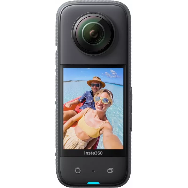 Action camera Insta360 X3 — 72 MP, 5K Ultra HD (5760×2880), 100 fps, CMOS, Wi‑Fi, built‑in display, MicroSD, 0.508 kg, black