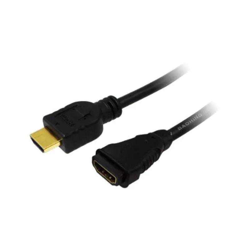 LogiLink CH0057 HDMI Cable Extension Black 4K UHD 3m HDMI-a Plug T