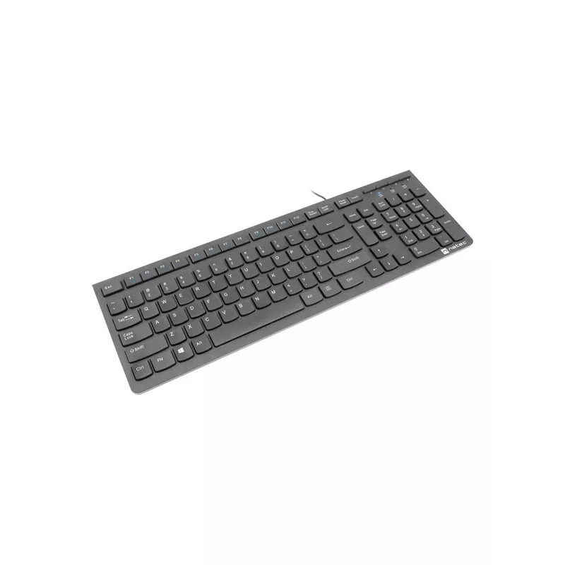 Natec Discus 2 - Keyboard - QWERTY - US - Black - Keyboard - Yhdysvaltain Englanti - Black