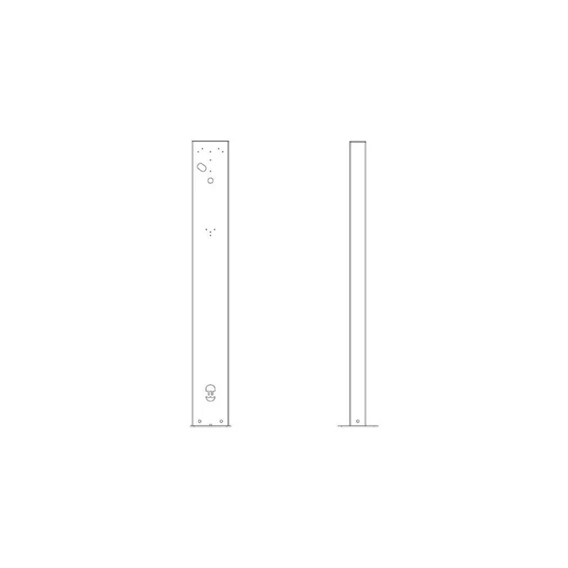wallbox Eiffel Basic mounting components - for EV charging station - RAL 7043