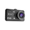 Dashcam TRACER 4TS Full HD dual-channel dash camera, 2 MP main, 0.4 MP interior, 140°/60° angles, 4 inch IPS display, 150 mAh battery, aluminium body, parking assist