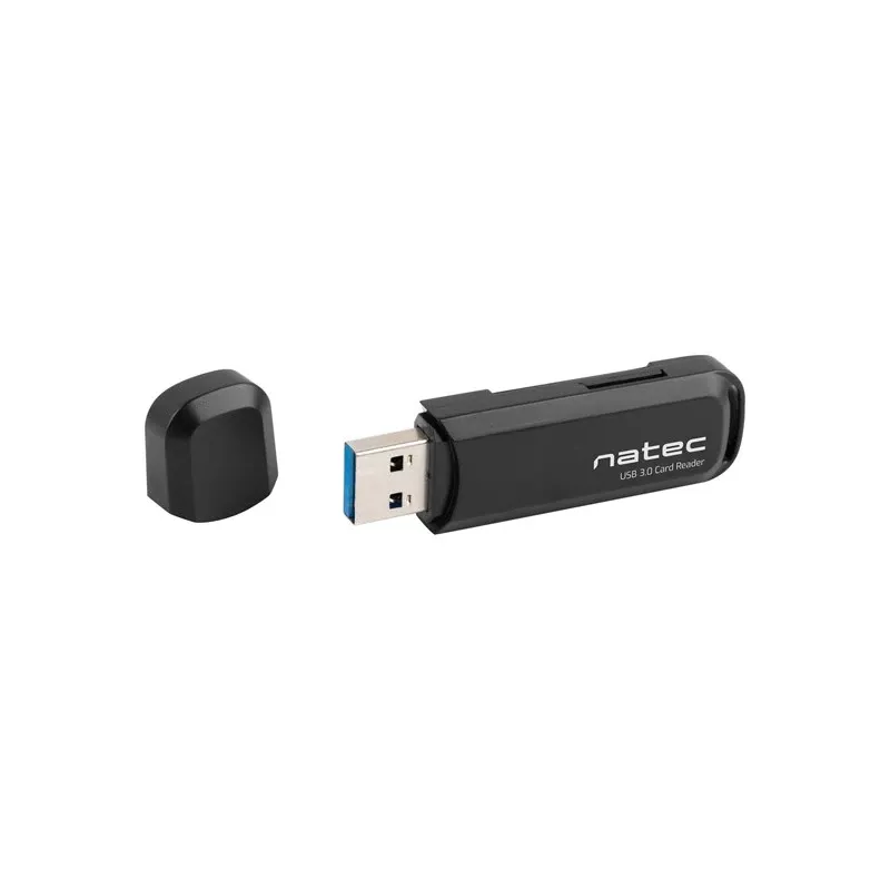 Card reader NATEC Scarab 2 USB 3.2 Gen 1 Type-A — MicroSD/SD support, 5000 Mbit/s, black