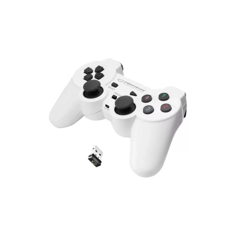 Esperanza EGG108W Gaming Controller Black, White RF Gamepad Analogue / Digital PC, Playstation 3
