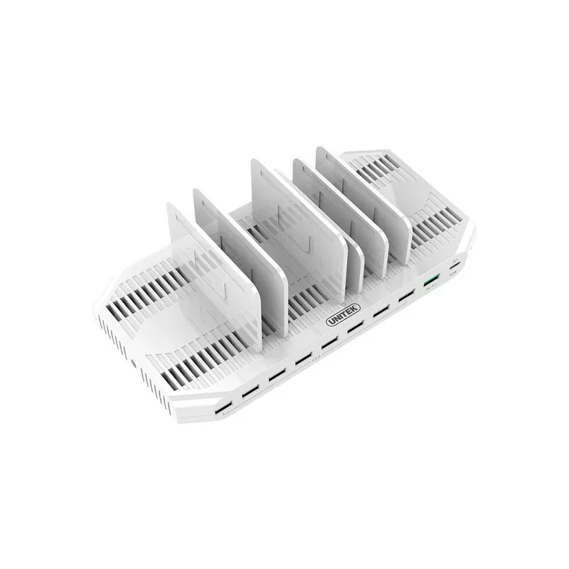 UNITEK Y-2190 Charging Station Organizer Freestanding White