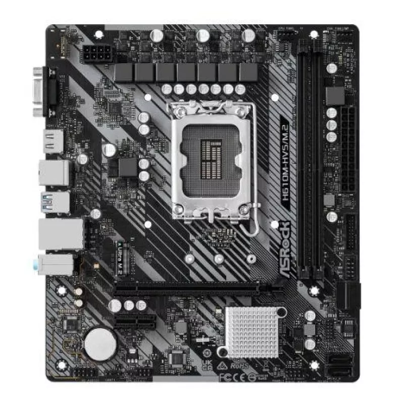 ASRock H610M-HVS/M.2 R2.0 DDR4 LGA1700 Micro-ATX Motherboard